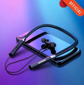 Lenovo HE05 (White Box Official) Bluetooth 5.0 IPX5 Waterproof Neckband Wireless Earphone