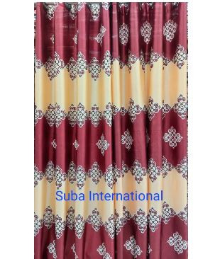 Synthetic Curtain পর্দা Porda 6 pcs Red Color from Suba International