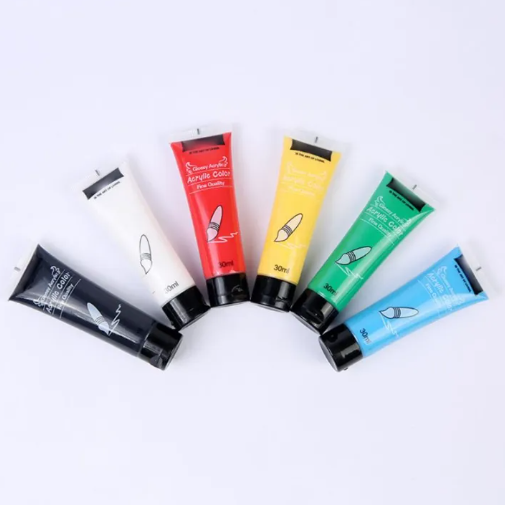 Acrylic Colour 6 Colors 30ml Professional Acrylic Paint Set