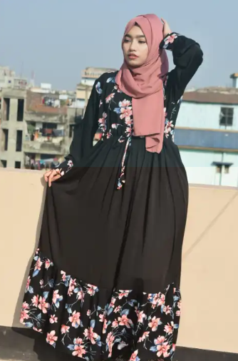 Dubai Cherry New Design Borka for Women