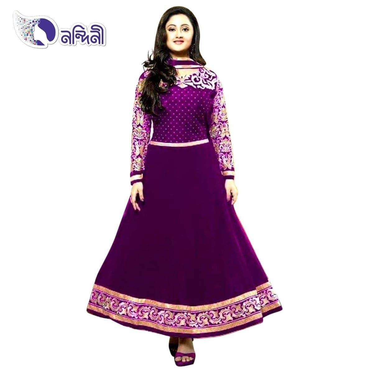 Unstitched Block Printed Salwar Kameez For Women