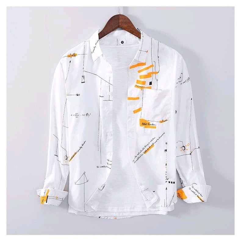 New Arrival Full Sleeve Shirt Semi rubber print