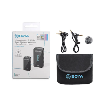 BOYA BY-XM6-S1 Mini Ultra Compact 2.4GHz Dual-Channel Wireless Microphone System( 2 Years official warranty)