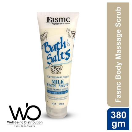 FASMC Bath Salts Body Massage Scrub - Milk - 380gm