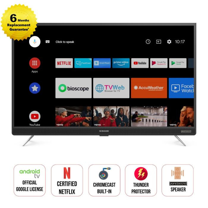 SINGER ANDROID TV  S43  43A7000GOTV (Exchange)
