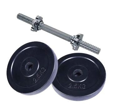 Combo Pack of Two Pieces Dumbbell Set With Stick - 5Kg