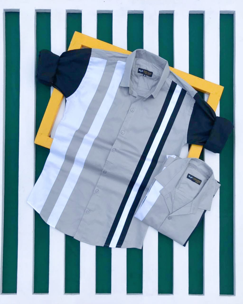 New Stylish Full Sleeve Shirt Semi rubber print