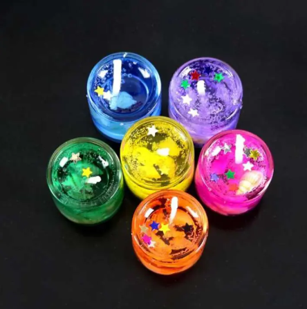 Jelly candle 6 piece multi color Decorative Candles Birthday