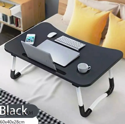 Portable Folding Laptop Table Desk, Wooden Foldable Laptop Stand (Darun) - Laptop Table - Laptop Table