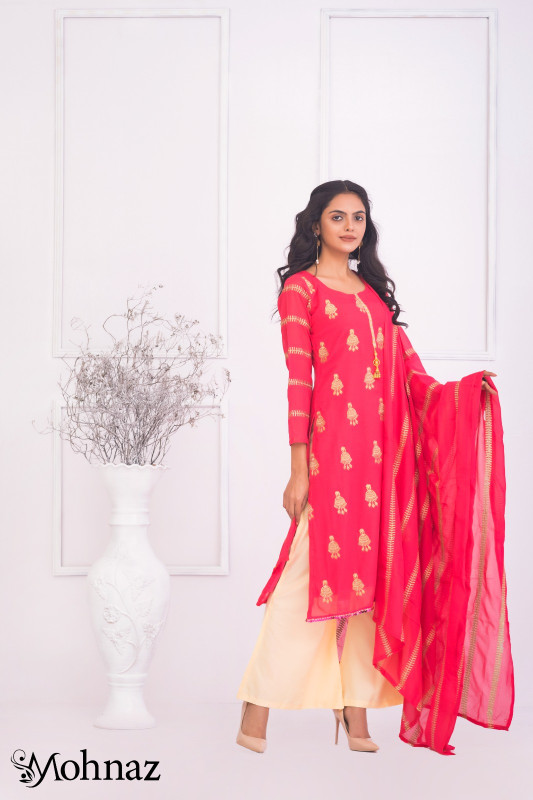 Unstitched Georgette Three Piece