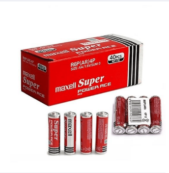 Maxell Power Ace-Red AA Battery (4 Batteries)