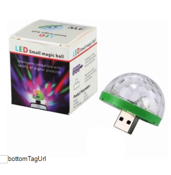 Usb Mini Led Disco Magic Ball Lights, Sound Sensor Led Small Magic Ball Light