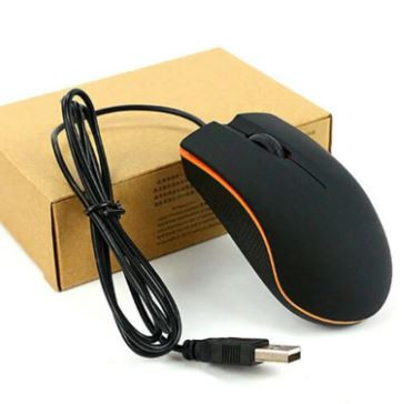 Lenovo M20 Wired USB Gaming Mouse Desktop Optical Mouse USB Wired Compatible with Windows PC Desktop Computer & Laptop Black