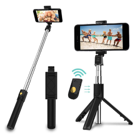 Mobile Phone Bluetooth Selfie Stick With Tripod