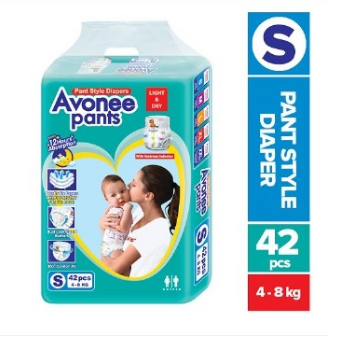 Avone Pant Style Diaper (S) (4-8 kg) - 42pcs - Baby