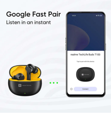 Realme Tech Life Buds T100 True Wireless Earbuds